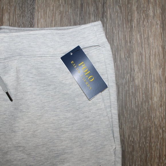 NWT MEN'S POLO RALPH LAUREN DOUBLE‎ KNIT FLEECE JOGGER SWEATAPANTS GRAY - Picture 5 of 6